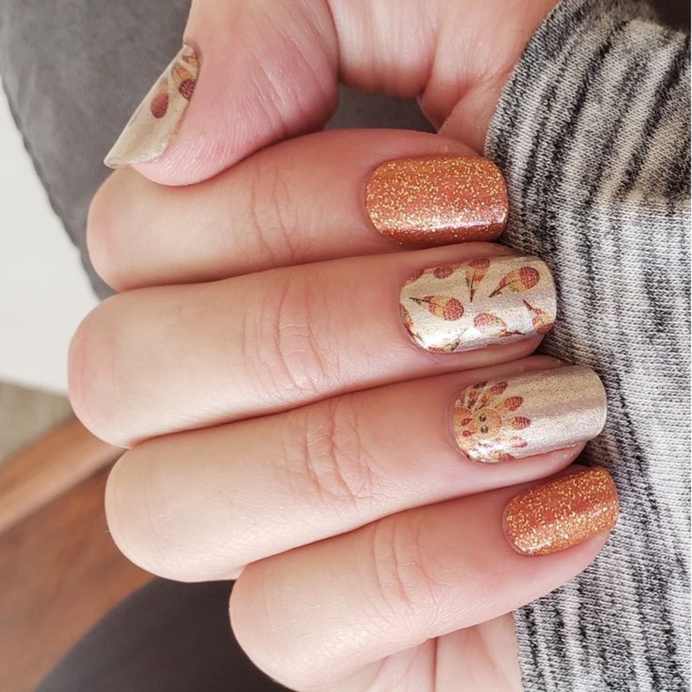 2/$20 color street nails thanksgiving htf exclusive feathered friends turkey - Picture 5 of 5